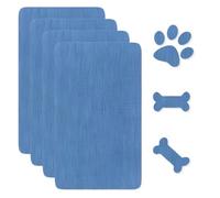 JEYORZY 4 pcs Parches de Reparación Autoadhesivo, Parches para ropa, Parche ropa termoadhesivo Parche Autoadhesivo Parche termoadhesivo, Parches para Sofa Tela, Parche Asiento Coche Tela, Azul cielo