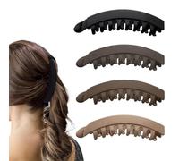 JEYORZY 4 Pinzas Banana Clip, Para el Cabello de Plátano, Accesorios para el Cabello de Cola de pez,Peines Grandes Vintage de Plátano,Clip de Cola de Caballo,Peine de Cola de Pez,Para Mujeres y Niñas