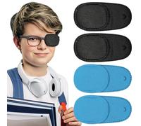 JEYORZY 4pz Parches para ojos para adultos y Niños, parche para ojos para gafas, tela para ojos perezosos, ambliopía, estrabismo para ojos izquierdo o derecho, Para Ojos De Corrección Visual Cubiertas