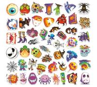 JEYORZY 50 pcs Engomada Halloween, Pegatinas Decorativas Halloween, Halloweens Etiqueta, Halloweens Stickers, Calabaza Pegatinas para Regalo Fiesta Víspera de Todos los Santos Día Muertos Decoración