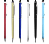 JEYORZY 6 pcs Lápiz Táctil Universal, Lapiz para Tablet 2 en 1Capacitivo, lápices capacitivos universales para Pantalla táctil, lápices ópticos para Las tabletas, lápices ópticos para Pantalla táctil