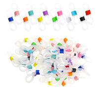 JEYORZY 60pcs conectores de cadena para gafas, Extremos Cadenas De Anteojos Ajustables, soportes de vidrio para lentes, accesorios elegantes para mujer, correas de cadena alrededor del cuello, Colores