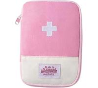 JEYORZY Botiquín de Viaje Portátil, Kit de Primeros Auxilios, Bolsa Médica Vacía, Mini Vacío, Rosa