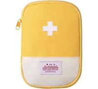 JEYORZY Botiquín de Viaje Portátil, Primeros Auxilios, Bolsa Médica Vacía, Mini Bolsa Médica, Amarillo