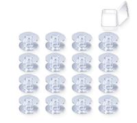 JEYORZY Canillas para máquina Coser,16Pcs, Bobinas de Coser, Bobinas Plastico para Hilos, para Máquinas De Coser Plásticos Carretes Máquinas Coser, para la Mayoría de Máquinas de Coser
