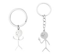 JEYORZY Llavero Sonriente de Figura Lindo dedo de lenguaje de signos como llavero para bolso coche u original regalo divertido