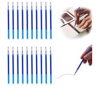 JEYORZY Pack de 20 Recambios Azules Borrables de 0,7 mm para Bolígrafos Pilot FiXion, Tinta Termosensible, Tinta Boli Borrable, Recambio Boligrafo Borrable, para Escritura Diaria y Profesional