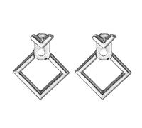 Jeyry Women Pendientes, Declaración de pendientes de tachuelas para mujer Punk Rock Boucle d'Oreille Jewelry Vintage Joyas deslumbrantes Regalos de circonio cúbico para novia, esposa, st