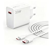 JEYXR 33W Cargador rápido con cable USB C 2 m, cargador USB C 33W | Cargador Turbo para Xiaomi Pad 5 Redmi Note 14 13 12 Mi 10T Pro Lite Redmi 15 15C POCO X7