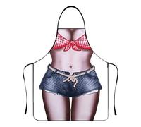 JFAN Delantal Cocina Divertido y Sexy Barbacoa Delantal para Hombre y Mujer