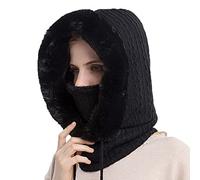 JFAN Gorro Invierno Mujer Térmico Pasamontañas Mujer Invierno Gorros Resistente Al Viento CáLido Y Suave Adecuado para Esquiar Ciclismo Talla única
