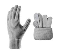 JFAN Guantes Invierno Termicos Hombre Mujer Guantes de Pantalla con Tactiles Antideslizantes Forro Polar Suave para Deportes al Aire Libre,Gris