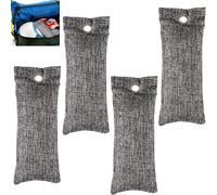 JFangZHZH Bolsas de carbón Activado,4 Piezas Bolsas purificadoras de Aire de carbón de bambú,ambientador Natural para Zapatos,para el hogar,Coche,Armario,Mascotas,Desodorante de habitación de Humo