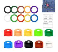 JFangZHZH Fundas para Llaves,20 Piezas Protectores de Llaves,Fundas con códigos,Fundas Coloridas Identificación fácil para identificar fácilmente de la casa