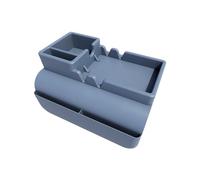 JFBLSD Bandeja para Bebidas con reposabrazos antiderrames, Borde Grueso y Bolsa de Almacenamiento Lateral Antideslizante, Organizador Multifuncional refrigerios a Distancia(Blue)