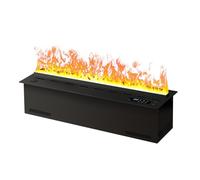 JFBLSD Chimenea Eléctrica 3D de Vapor con Llama Realista, Control por APP y Mando, Temporizador, 9 Colores Ajustables, Función Humidificador, Diseño Empotrado Moderno(180cm/70in)