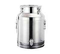 JFBLSD Cubo de Leche de Acero Inoxidable 304, Jarra de Leche, Recipiente hermético, Cubo para Vino, Recipiente para Alimentos con Grifo y Tapa sellada para Almacenamiento y Transporte(20L)