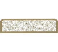 JFBLSD Mampara para Restaurante, Bar y Hotel | Separador de Espacios Metálico y Hueco para Privacidad en Mesas y Encimeras | Mampara Baja para Comedor(Goldenb,11.8x19.7in)