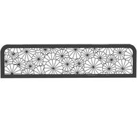 JFBLSD Mampara para Restaurante, Bar y Hotel | Separador de Espacios Metálico y Hueco para Privacidad en Mesas y Encimeras | Mampara Baja para Comedor(Blackb,11.8x23.6in)