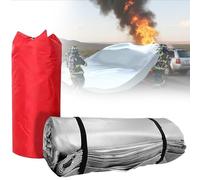 JFBLSD Manta ignífuga de Silicona para vehículos, Resistente al Calor hasta 1100 °C y Reutilizable Accidentes vehículos eléctricos Combustible, Camiones, Incendios Motor batería(3mx4m)