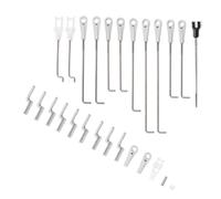 JfdLbv Alambres de Acero de Varillas de Empuje Aptos for avión RC Modelo 90mm Ares 3D EDF Jet