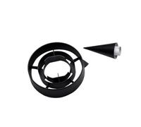 JfdLbv Cono rectificador de conducto de admisión Apto for avión Modelo Dual SR71 RC de 70mm(Left)