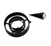 JfdLbv Cono rectificador de conducto de admisión Apto for avión Modelo Dual SR71 RC de 70mm(Left)