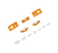 JfdLbv Cubierta de luz LED Apta for avión RC Modelo 90mm Ares 3D EDF Jet(Yellow)