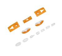 JfdLbv Cubierta de luz LED Apta for avión RC Modelo 90mm Ares 3D EDF Jet(Yellow)