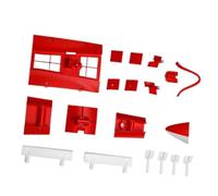 JfdLbv Piezas de plástico aptas for avión RC Modelo 90mm Ares 3D EDF Jet(Red)