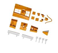 JfdLbv Piezas de plástico aptas for avión RC Modelo 90mm Ares 3D EDF Jet(Yellow)