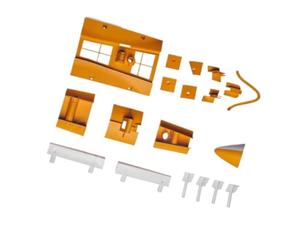 JfdLbv Piezas de plástico aptas for avión RC Modelo 90mm Ares 3D EDF Jet(Yellow)