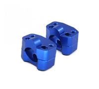 JFG RACING 1 par de elevadores de manillar de motocicleta, elevadores de barra de 1 1/8 pulgadas, 28 mm, para motocicleta, Pit Bike, Dirt Bike, ATV, color azul