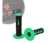 JFG RACING 1 Par de Puños Manillar Motocicleta,Puños Moto 22 mm/24 mm,Puños de Acelerador Antideslizantes para Pit Dirt Bike Motocross-Verde