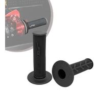 JFG RACING 1 Par de Puños Manillar Motocicleta,Puños Moto 22 mm/24 mm,Puños de Acelerador Antideslizantes para Pit Dirt Bike Motocross-Negro
