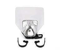 JFG RACING 12 V/35 W Faro Delantero Moto,Halógena Faro-Blanco | Cabeza Lámpara luz Carenado Máscara para FE FX TE TX FC TC Motocross Enduro Supermoto