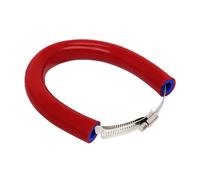 JFG RACING 52 cm/20,47" Protector Tubo Escape Moto,Protección de Escape Ajustable Universal,Protector Termico Tubo Escape para Pit Dirt Bike Motocross Supermoto Enduro Scooter Rojo