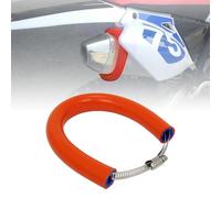 JFG RACING 64 cm/25,2" Protector Tubo Escape Moto,Protección de Escape Ajustable Universal,Protector Termico Tubo Escape para Pit Dirt Bike Motocross Supermoto Enduro Scooter Naranja