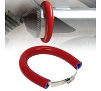 JFG RACING 64 cm/25,2" Protector Tubo Escape Moto,Protección de Escape Ajustable Universal,Protector Termico Tubo Escape para Pit Dirt Bike Motocross Supermoto Enduro Scooter Rojo