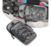 JFG RACING Bolsa Herramientas Moto,Impermeable Resistente Desgaste Diseño Reflectante Bolsa Teléfono,Bolsa Marco Batería para Surron/Talaria Sting/X160 X260/E Ride Pro S SS SR-Gris