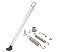 JFG RACING Caballete Lateral Moto,Soporte Rueda Trasera Moto Soporte Caballete Lateral per XC XCW XCF EXC EXCF 150 200 250 300 350 400 450 500 505 530 Argento