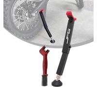 JFG RACING Caballete Moto,Caballete Portatil Soporte Rueda Moto con Cepillo Limpieza para Pit Bike Dirt Bike Surron Talaria Sting E-Bike Limpieza o Lubricación Cadena-Rojo
