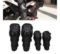 JFG RACING Coderas y Rodilleras Motocross,4 Piezas Rodilleras Coderas Protección Moto Protecciones Piernas Moto para Enduro Motocross Moto Carretera-Negro