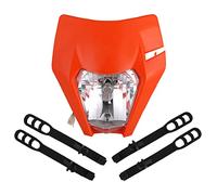 JFG RACING Faro Delantero Moto,Faro Careta para EXC EXCF XC XCF XCW XCFW SX SXF SXS SMR 125 250 350 450 500 505 520 530 Dirt Bike Motocross Enduro Supermoto-Naranja