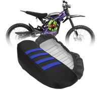 JFG RACING Funda Asiento de Moto de Cross,Funda de Asiento de Motocicleta,Funda de Asiento Antideslizante para Bicicleta Eléctrica Sur-Ron X/S Sur Ron Light Bee-Azul