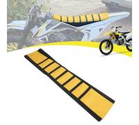JFG RACING Funda Asiento Moto de Cross,Funda de Asiento Almohadilla Antideslizante Universal para Todoterreno Dirt Pit Bike DRZ RM RMZ CRF CR XR KX KLX YZ TTR PW Amarillo