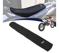 JFG RACING Funda Asiento Moto,Funda Asiento Universal Cubierta de Asiento Moto Goma Agarre Suave Piel Cubre para Moto Dirt Bike Pit Bike Motocross-Negro