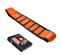 JFG RACING Funda Asiento Moto,Naranja/Negro Cubierta Asiento Antideslizante Suave Moto para 65 85 125 200 250 300 400 450 525 SX EXC MXC