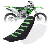 JFG RACING Funda Asiento Moto Universal de Goma Suave para SX SXF EXC EXCF XC CR CRF WR WRF RMZ YZF KLX Dirt Pit Bike Motorcross Enduro-Verde
