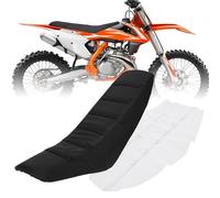 JFG RACING Funda Asiento Moto Universal de Goma Suave para SX SXF EXC EXCF XC CR CRF WR WRF RMZ YZF KLX Dirt Pit Bike Motorcross Enduro-Negro